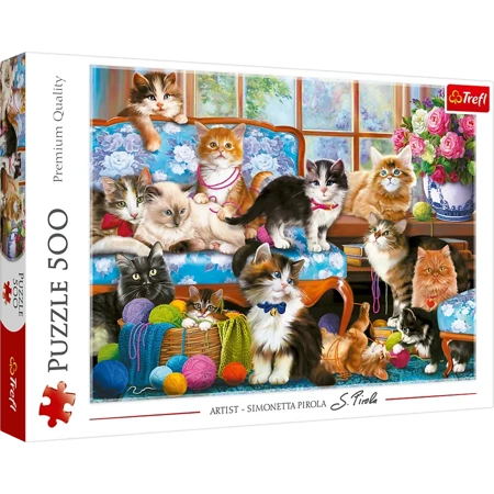 Puzzle 500 Kocia rodzina 37425