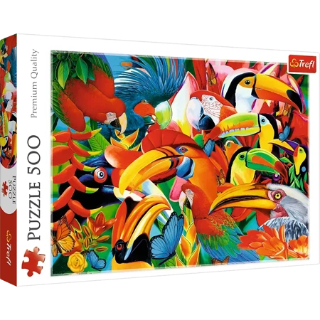 Puzzle 500 Kolorowe ptaki 37328