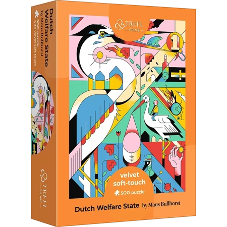 Puzzle 500  Velvet Soft Touch Dutch Welfare State by Maus Bullhorst 37420