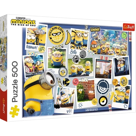 Puzzle 500 Zwariowana kolekcja zdjęć Minionki 37390