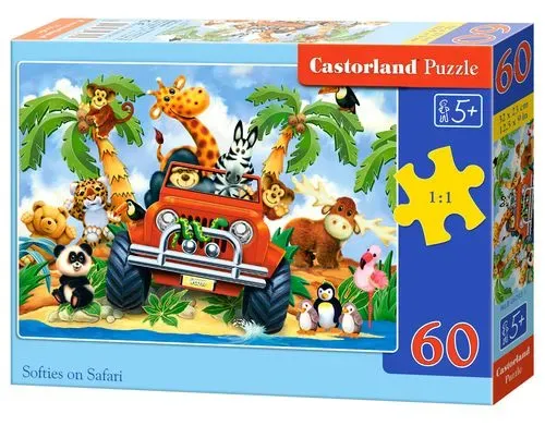 Puzzle 60 Softies on Safari CASTOR