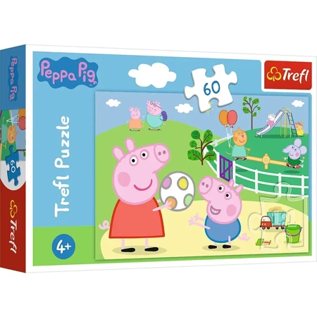 Puzzle 60 Zabawy w gronie przyjaciół Świnka Peppa 17356