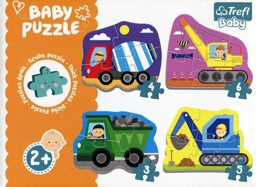 Puzzle Baby Classic Pojazdy na budowie