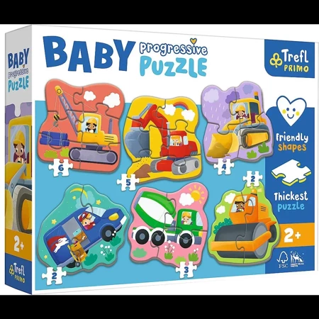 Puzzle "Baby Progressive" - Pojazdy 44004, Trefl