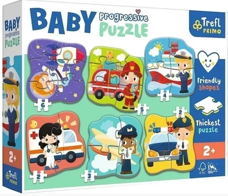 Puzzle Baby Progressive Zawody i pojazdy 44001