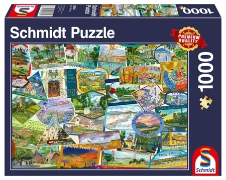 Puzzle PQ 1000 Pamiątki z podróży G3