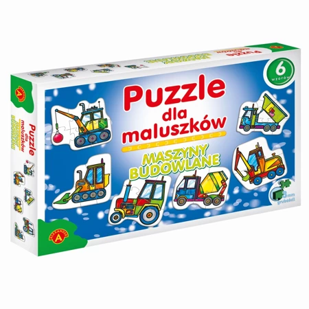 Puzzle dla maluszków maszyny budowlane