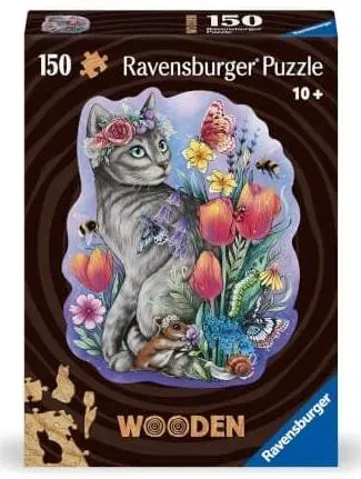 Puzzle drewniane 150 Kot