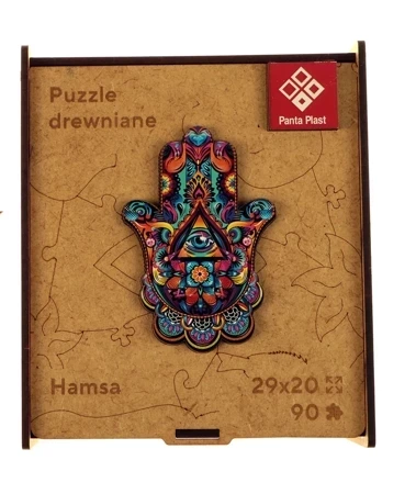 Puzzle drewniane A4 - Hamsa