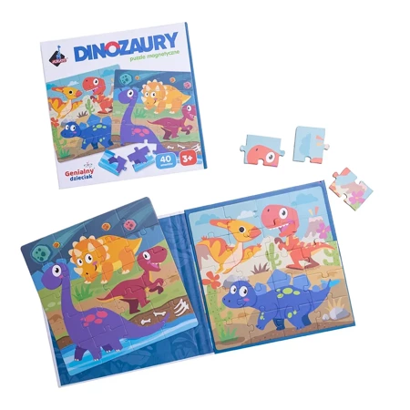 Puzzle magnetyczne dinozaury