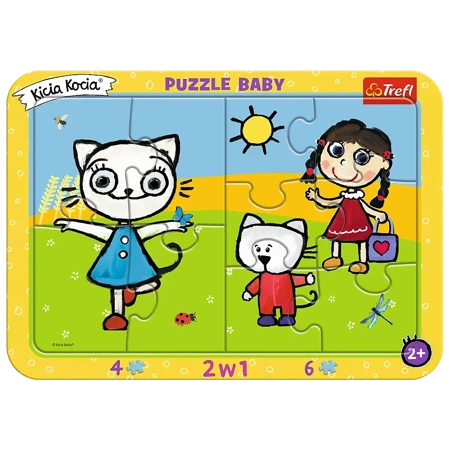 Puzzle ramkowe Baby Szczęśliwa Kicia Kocia 80023