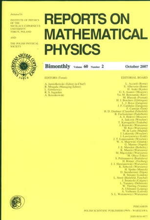 Reports On Mathematical Physics 60/2 Wer.zagr.