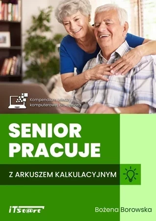 Senior pracuje z arkuszem kalkulacyjnym