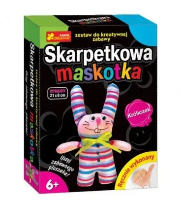 Skarpetkowa maskotka króliczek