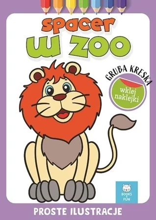 Spacer w zoo. Gruba kreska