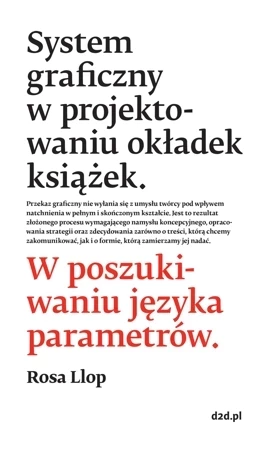 System graficzny w projektowaniu okładek książek.W poszukiwaniu języka parametrów.