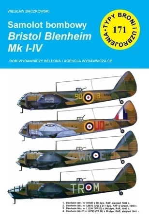 TBiU 171 Samolot bombowy Bristol Blenheim Mk I-IV