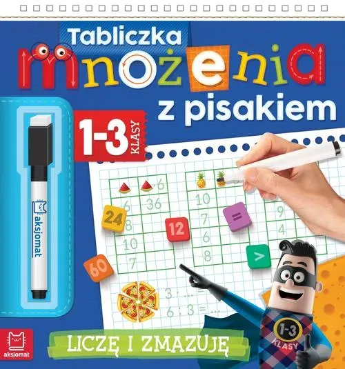 Tabliczka mnożenia z pisakiem. Klasy 1-3. Liczę i zmazuję