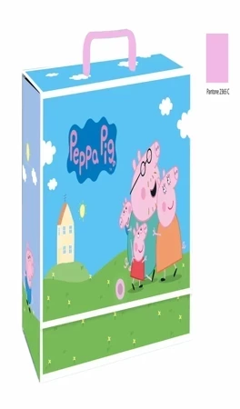 Teczka z rączką Peppa Pig XL 9cm