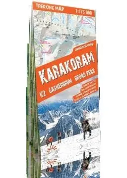 Trekking map Karakorum 1:175 000 mapa