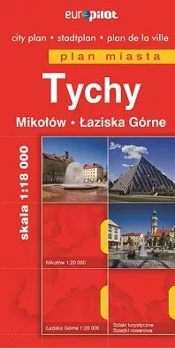 Tychy plan miasta 1:18000 Mikołów. Łaziska Górne