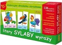 Układanka edukacyjna - Litery sylaby wyrazy