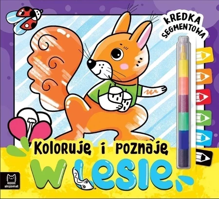 W lesie. Kredka segmentowa. Koloruję i poznaję