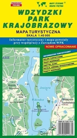 Wdzydzki PK 1:40 000 mapa turystyczna PIĘTKA