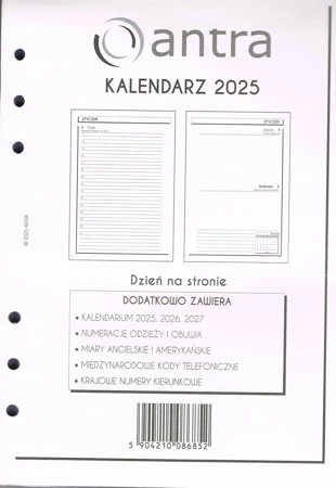 Wkład kalendarzowy 2025 A5/DNS