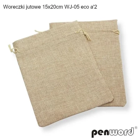 Woreczki jutowe eco 20x15cm 2szt