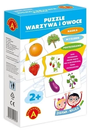 Zabawa i Nauka - Puzzle Warzywa i Owoce ALEX