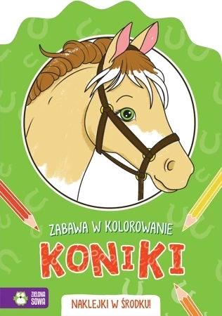 Zabawa w kolorowanie. Koniki