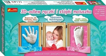 Zestaw 3D odlew rączki i stópki maluszka