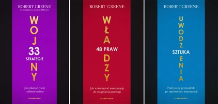 Zestaw 3w1 33 strategie wojny + 48 praw władzy + Sztuka uwodzenia - Robert Greene