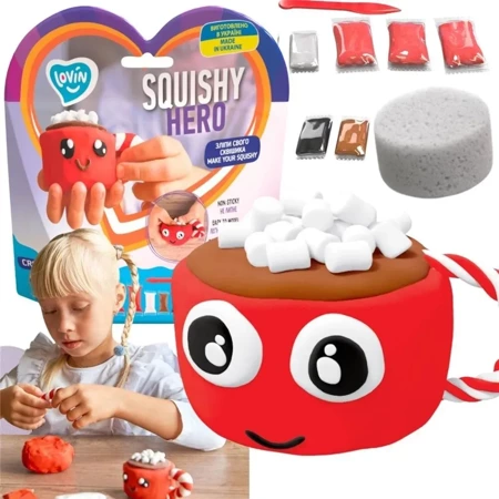 Zestaw z lekką ciastoliną Squishy CupCao