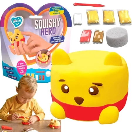 Zestaw z lekką ciastoliną Squishy Pooh