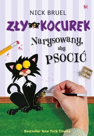 Zły Kocurek Narysowany aby psocić