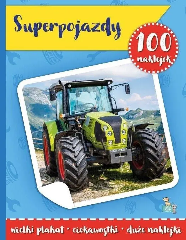 100 naklejek z plakatem. Super pojazdy