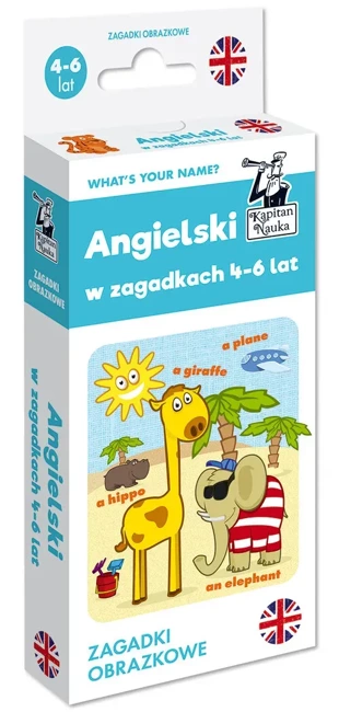 Angielski w zagadkach 4-6 lat. Zagadki obrazkowe. Kapitan Nauka