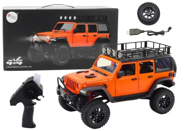 Auto terenowe R/C 2.4G napęd 4x4 pomarańczowy