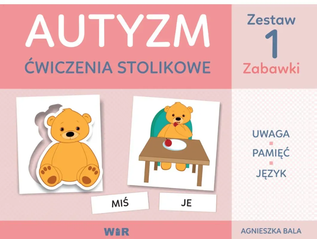 Autyzm - ćwiczenia stolikowe Zestaw1 zabawki