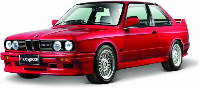 BBURAGO MODEL BMW M3 (E30) 1988 RED 1:24