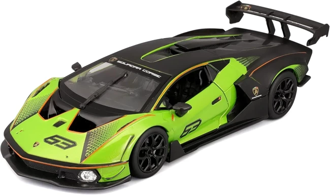 BBURAGO MODEL LAMBORGHI NI ESSENZA SCV12 - METALLIC GREEN/ BLACK 1:24