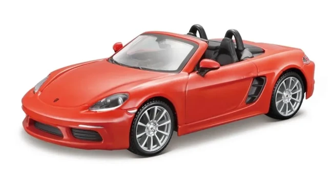 BBURAGO MODEL PORSCHE 718 BOXSTER ORANGE 1:24