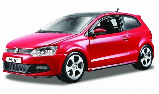 BBURAGO MODEL  VW POLO GTI MARK 5 - RED 1:24