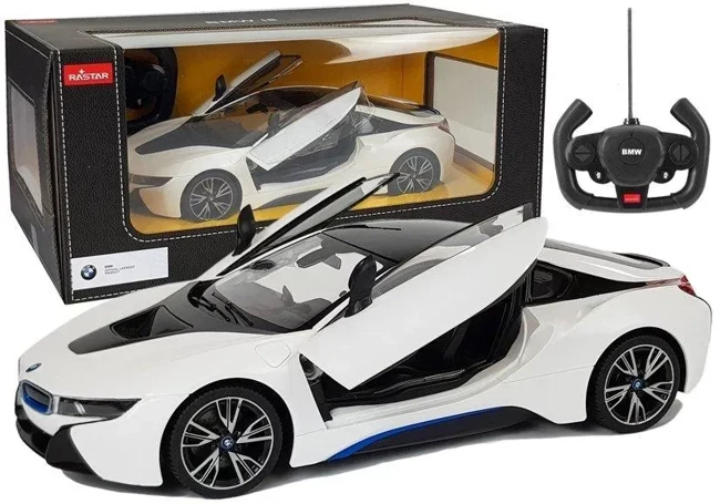 BMW i8 Rastar R/C 1:14 białe