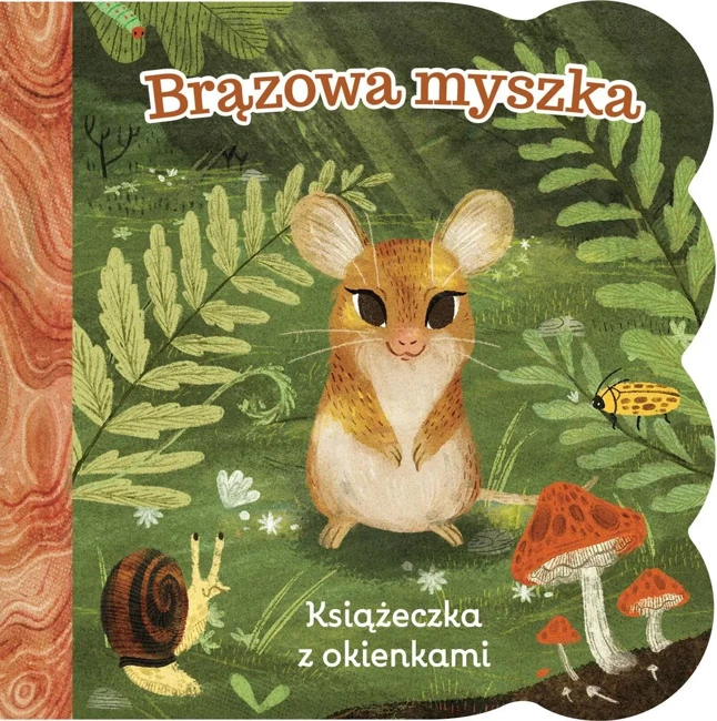 Brązowa myszka. Książeczka z okienkami