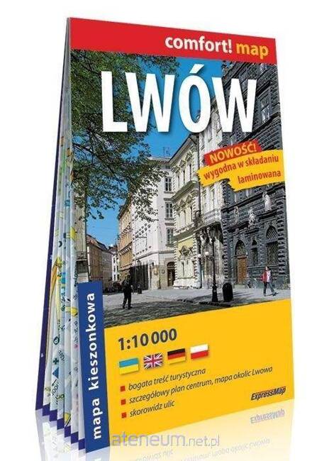 Comfort! map Lwów 1:10 000 plan miasta mini