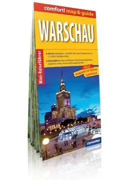 Comfort! map&guide Warszawa (Warschau) 2w1 mapa