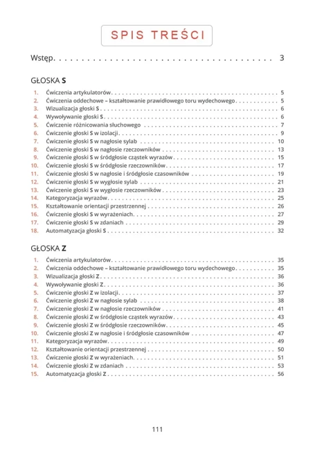 Ćwiczenia wprowadzające i utrwalające głoski S, Z, C, DZ